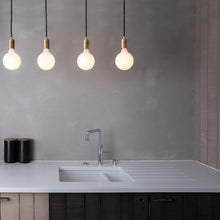 Load image into Gallery viewer, Porcelain III Medium Base G40 Type LED Bulb in Kitchen.