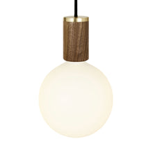 Load image into Gallery viewer, Sphere IV Pendant Light in Walnut.