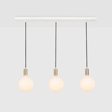 Load image into Gallery viewer, Sphere V LED Linear Triple Pendant Light in Detail.