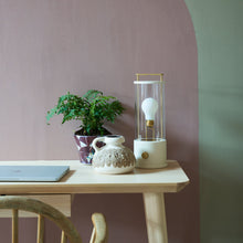 Load image into Gallery viewer, The Muse LED Portable Table Lamp in living room.