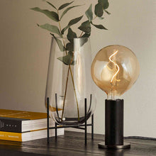 Load image into Gallery viewer, Voronoi I Medium Base G40 Type LED Bulb in living room.