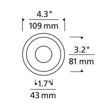 Load image into Gallery viewer, ELEMENT 3-Inch Round Bevel Recessed Trim - line drawing.