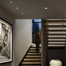 Load image into Gallery viewer, ELEMENT 3-Inch Square Bevel Recessed Trim in living room.