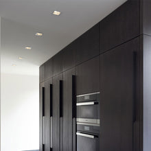 Load image into Gallery viewer, ELEMENT 3-Inch Square Bevel Recessed Trim in bathroom.