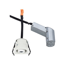 Load image into Gallery viewer, ENTRA Niche 2-Inch Square LED Adjustable Downlight Recessed Housing in Detail.