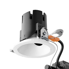 Load image into Gallery viewer, Entra CL 3-Inch Round Non-IC Rated LED Downlight Remodel Recessed Housing in Detail.