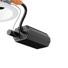Load image into Gallery viewer, Entra CL 3-Inch Square Non-IC Rated LED Adjustable Remodel Recessed Housing in Detail.