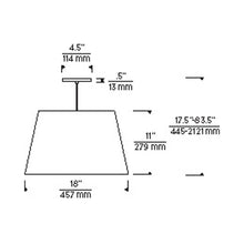 Load image into Gallery viewer, Henley Pendant Light in - line drawing.