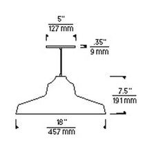 Load image into Gallery viewer, Zevo Pendant Light - line drawing.