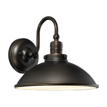 Load image into Gallery viewer, Baytree Lane Outdoor LED Wall Light in Oil Rubbed Bronze/Gold Highlights (9.75-Inch).