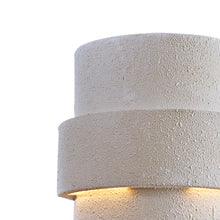 Load image into Gallery viewer, Ceramic Outdoor Wall Light in Detail.