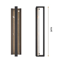 Load image into Gallery viewer, Hvar Outdoor LED Wall Light - line drawing.