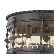Load image into Gallery viewer, Mallorca Outdoor Flush Mount Ceiling Light in Detail.