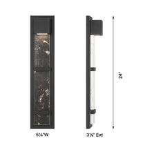 Load image into Gallery viewer, Sol Outdoor LED Wall Light - line drawing.