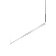 Load image into Gallery viewer, Thin-Line™ LED Pendant Light in Bright Satin Aluminum (1-Light/72-Inch).