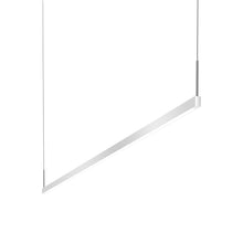 Load image into Gallery viewer, Thin-Line™ LED Pendant Light in Bright Satin Aluminum (2-Light/72-Inch).