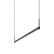 Load image into Gallery viewer, Thin-Line™ LED Pendant Light in Satin Black (2-Light/48-Inch).