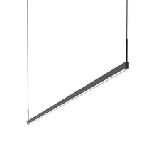 Load image into Gallery viewer, Thin-Line™ LED Pendant Light in Satin Black (2-Light/72-Inch).