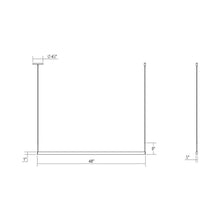 Load image into Gallery viewer, Thin-Line™ LED Pendant Light - line drawing.