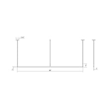 Load image into Gallery viewer, Thin-Line™ LED Pendant Light - line drawing.