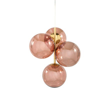 Load image into Gallery viewer, Globe LED Mini Chandelier in Copper.