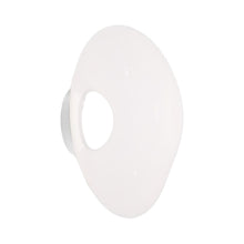 Load image into Gallery viewer, Melt LED Ceiling / Wall Light in Opal/Silver (Large).