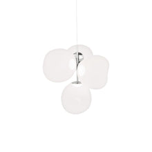 Load image into Gallery viewer, Melt LED Chandelier in Opal/Silver (Small).