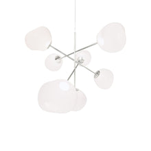 Load image into Gallery viewer, Melt LED Chandelier in Opal/Silver (Large).