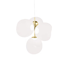 Load image into Gallery viewer, Melt LED Mini Chandelier in Opal/Gold.