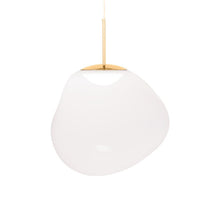 Load image into Gallery viewer, Melt LED Pendant Light in Opal/Silver.