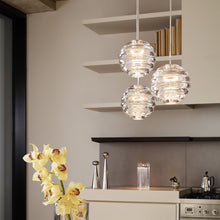 Load image into Gallery viewer, Press Sphere LED Mini Pendant Light in kitchen.
