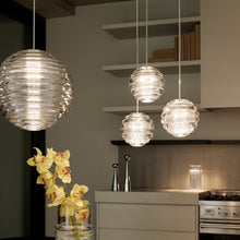Load image into Gallery viewer, Press Sphere LED Mini Pendant Light in kitchen.