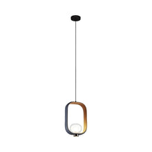 Load image into Gallery viewer, Filipa LED Pendant Light in Blue/Brown.