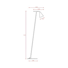 Load image into Gallery viewer, Gordon Floor Lamp - line drawing.