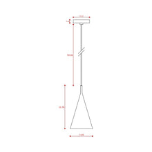Load image into Gallery viewer, Gordon Pendant Light - line drawing.