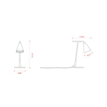Load image into Gallery viewer, Gordon Table Lamp - line drawing.
