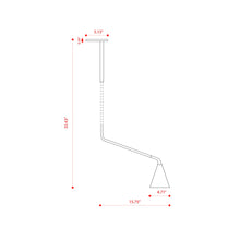 Load image into Gallery viewer, Gordon Telescopic Recessed Flush Mount Ceiling Light - line drawing.