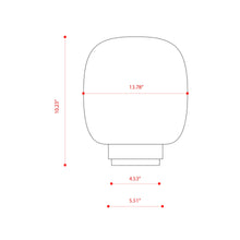Load image into Gallery viewer, Legier LED Table Lamp - line drawing.