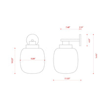 Load image into Gallery viewer, Legier LED Wall Light - line drawing.