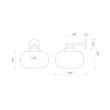 Load image into Gallery viewer, Legier LED Wall Light - line drawing.