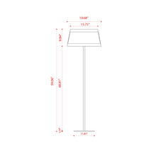 Load image into Gallery viewer, Lilly Floor Lamp - line drawing.