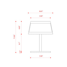 Load image into Gallery viewer, Lilly Table Lamp - line drawing.