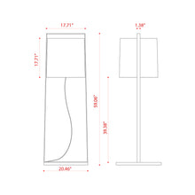 Load image into Gallery viewer, Macao Floor Lamp - line drawing.