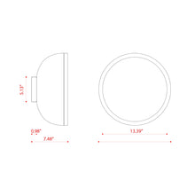 Load image into Gallery viewer, Molly LED Ceiling / Wall Light - line drawing.