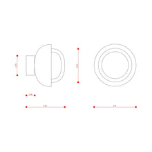 Load image into Gallery viewer, Muse Ceiling / Wall Light - line drawing.