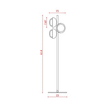 Load image into Gallery viewer, Muse Floor Lamp - line drawing.