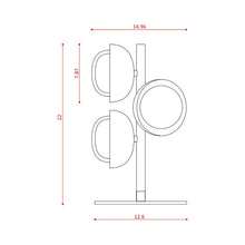 Load image into Gallery viewer, Muse Table Lamp - line drawing.
