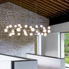 Load image into Gallery viewer, Nabila Flat Chandelier in Detail.