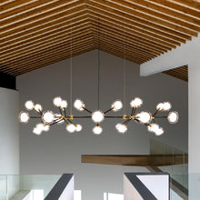 Load image into Gallery viewer, Nabila Flat Chandelier in Detail.