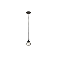 Load image into Gallery viewer, Nabila Pendant Light in Black Chrome/Smoked Glass (4.72-Inch).